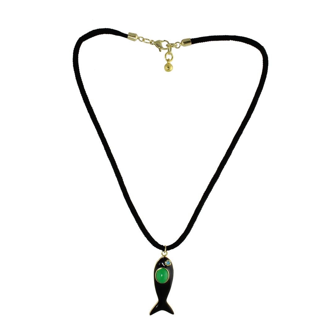 COLOR FISH CORD NECKLACE