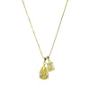 THE LARGE 2 STONE CANARY SOLITAIRE LONG NECKLACE