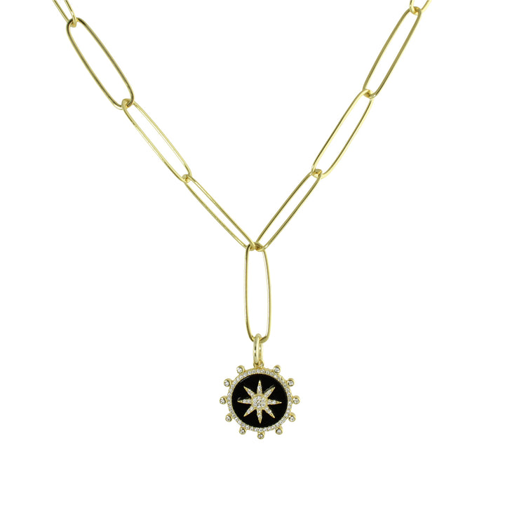 FANCY LINK LARIAT NECKLACE