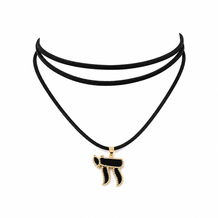 ENAMEL CHAI WRAP CORD CHOKER
