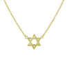 GOLD STAR OF DAVID NECKLACE