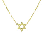 GOLD STAR OF DAVID NECKLACE