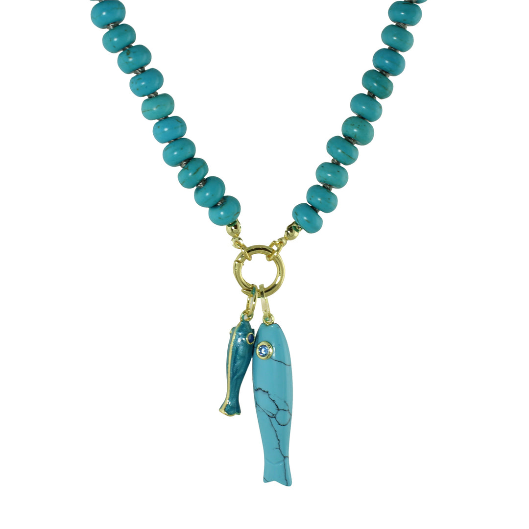 COLOR FISH BEAD NECKLACE
