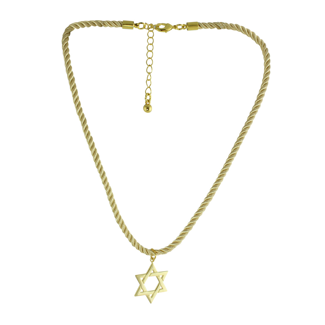 STAR OF DAVID ROPE NECKLACE