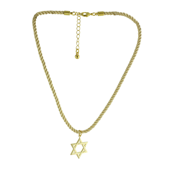 STAR OF DAVID ROPE NECKLACE