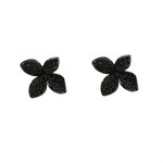 SMALL PAVÈ FLOWER EARRINGS