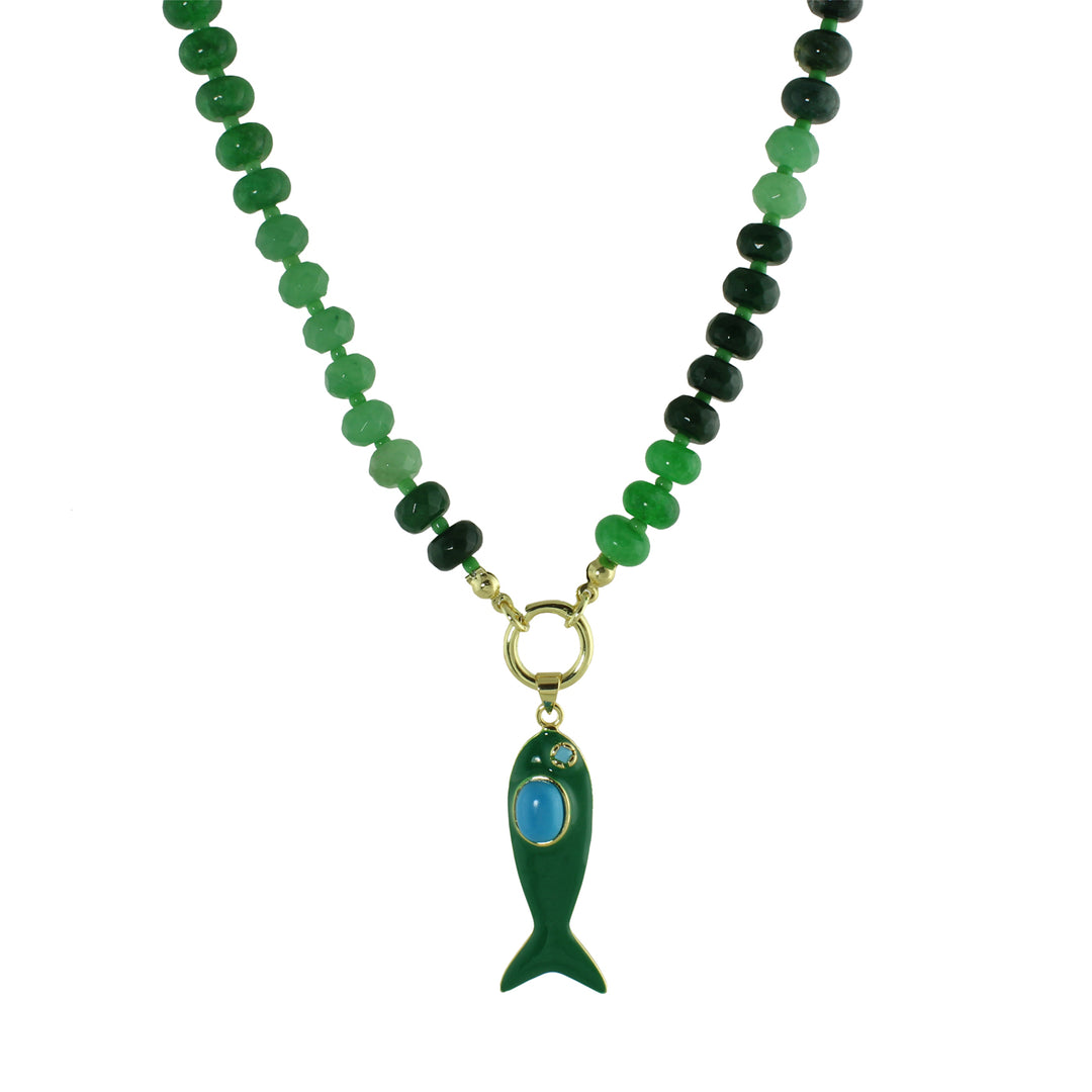 COLOR FISH BEAD NECKLACE