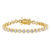 gold bezel tennis bracelets