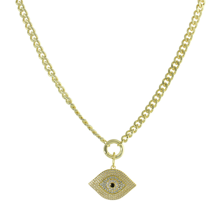 Big evil eye necklace