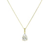 PEAR SOLITAIRE NECKLACE