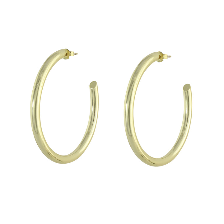 LARGE OPEN C HOOP EARRINGS