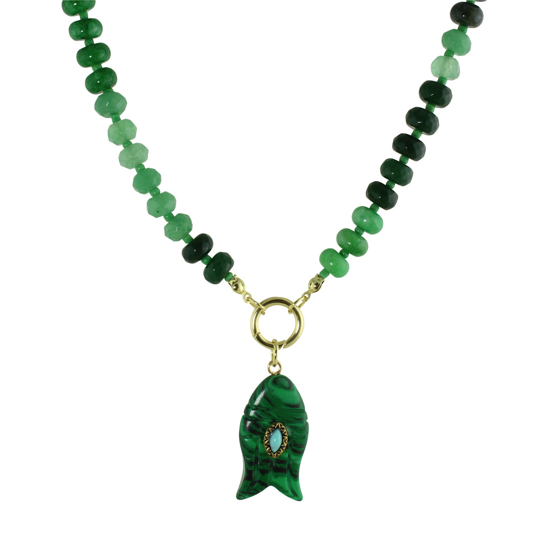 COLOR FISH BEAD NECKLACE