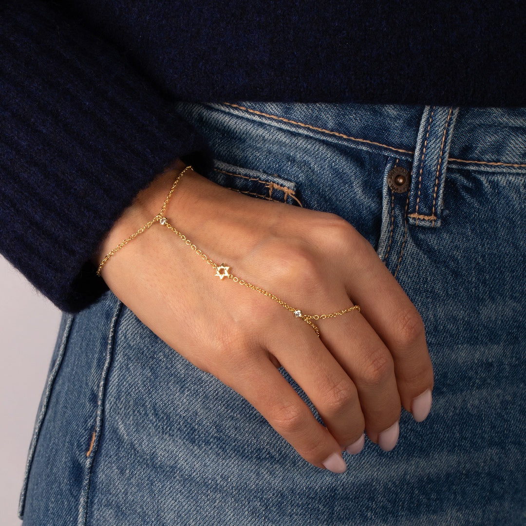 STAR OF DAVID HAND CHAIN