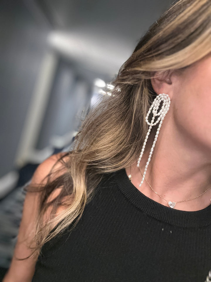 WRAP &amp; DROP SHOULDER DUSTER EARRINGS