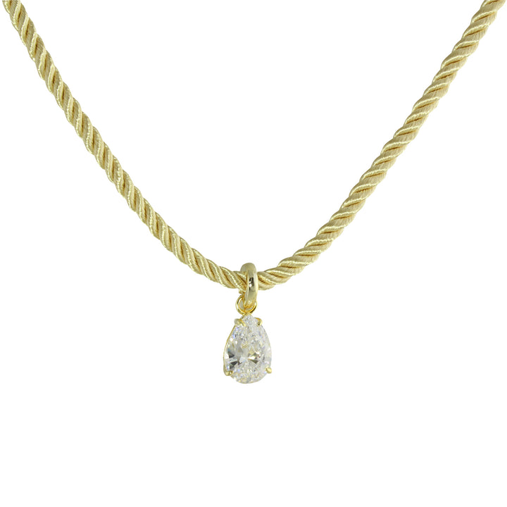 SOLITAIRE CORD CHOKER