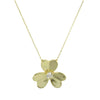 Large gold flower necklace
