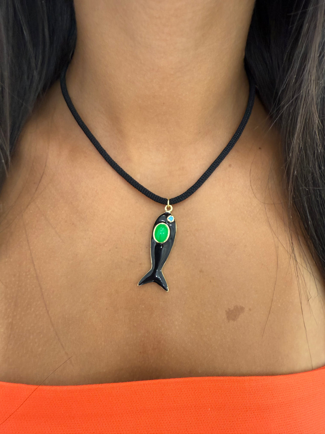COLOR FISH CORD NECKLACE