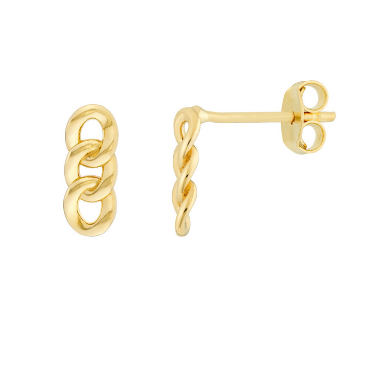 14K CUBAN LINK EARRINGS