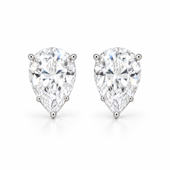 LARGE PEAR STUD EARRINGS
