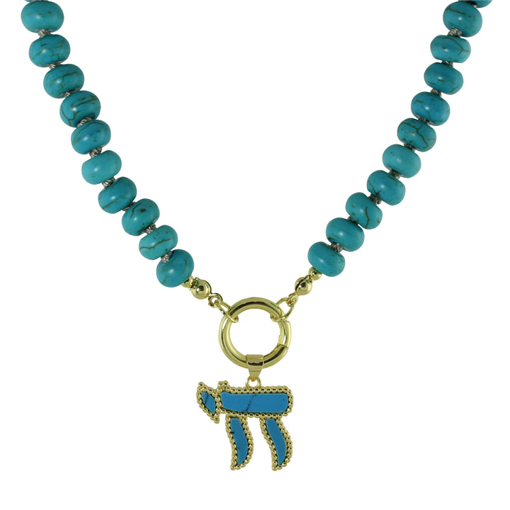 COLOR BEAD CHAI NECKLACE