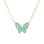 ENAMEL BUTTERFLY NECKLACE