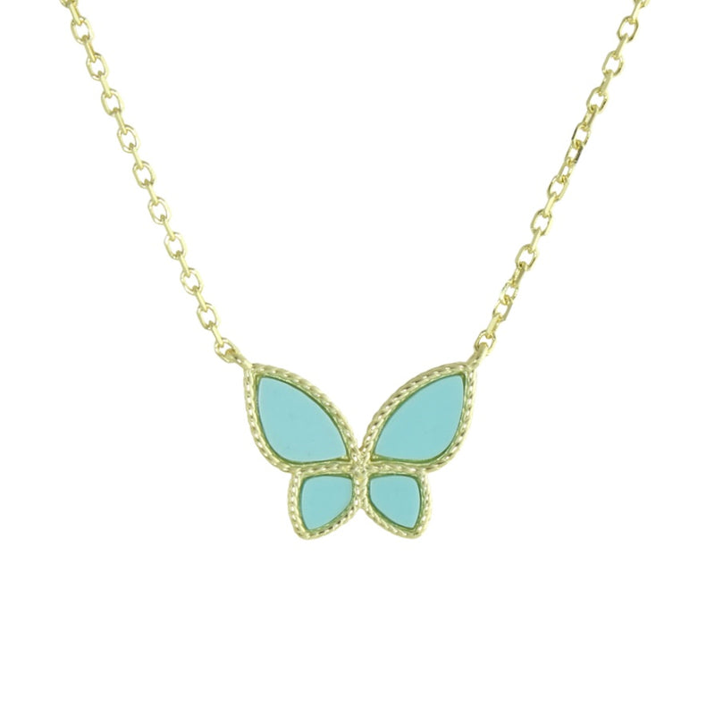 ENAMEL BUTTERFLY NECKLACE