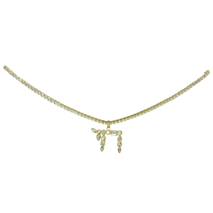 CZ DIAMOND CHAI TENNIS CHOKER