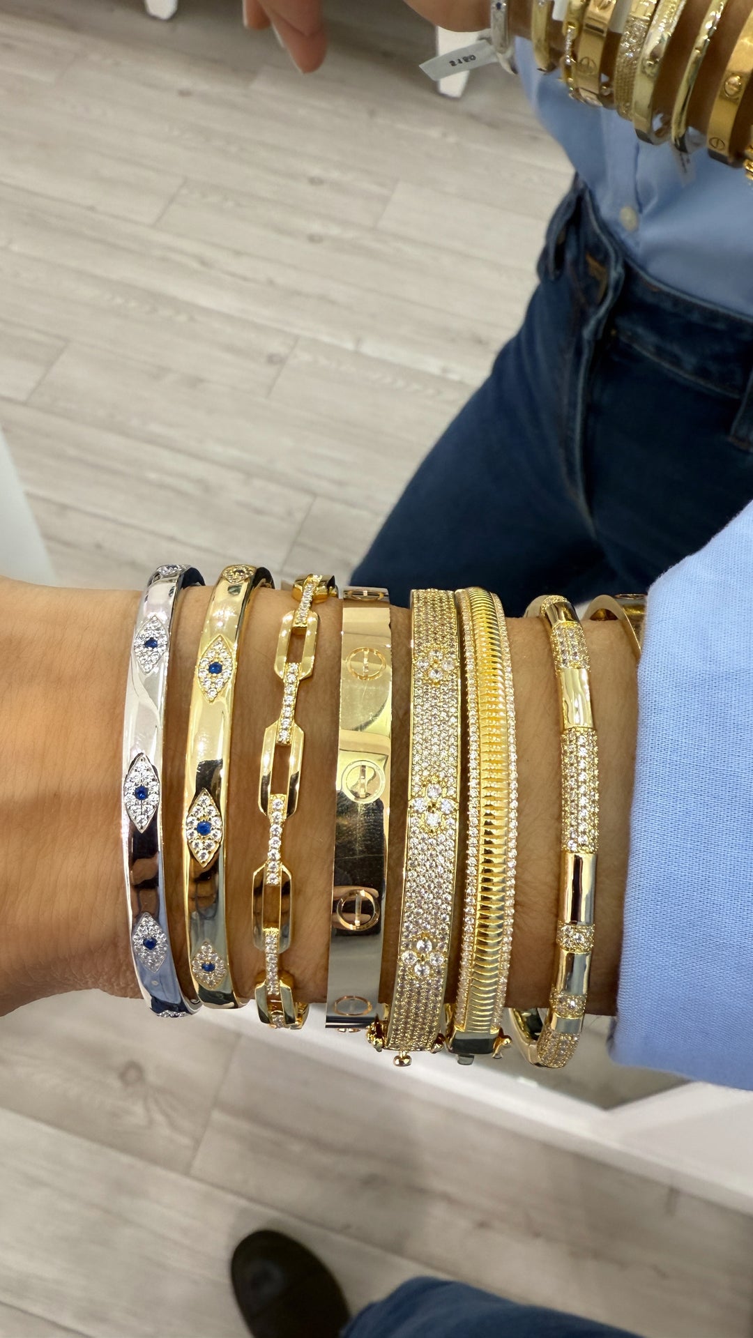 EVIL EYE CUFF BANGLE