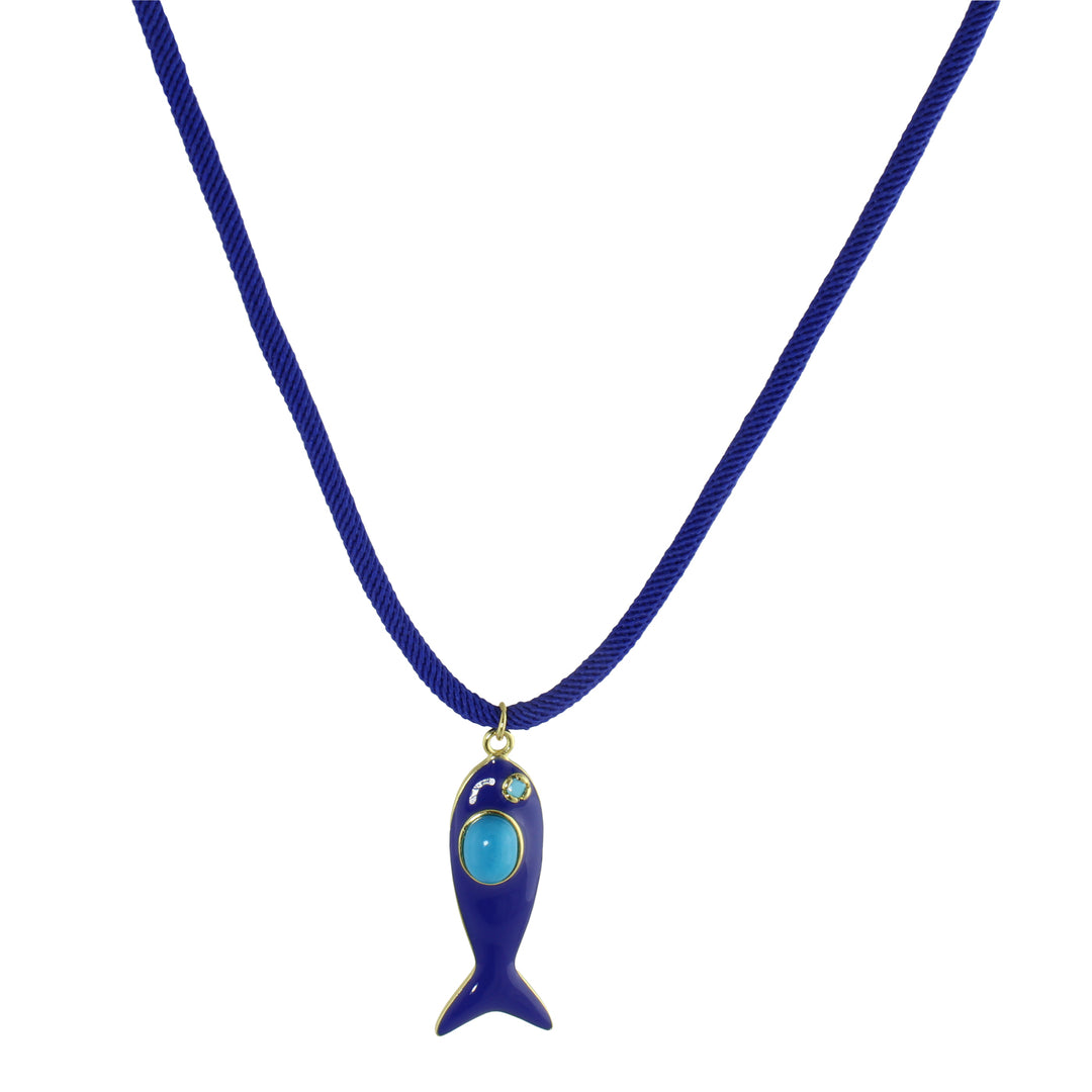 COLOR FISH CORD NECKLACE