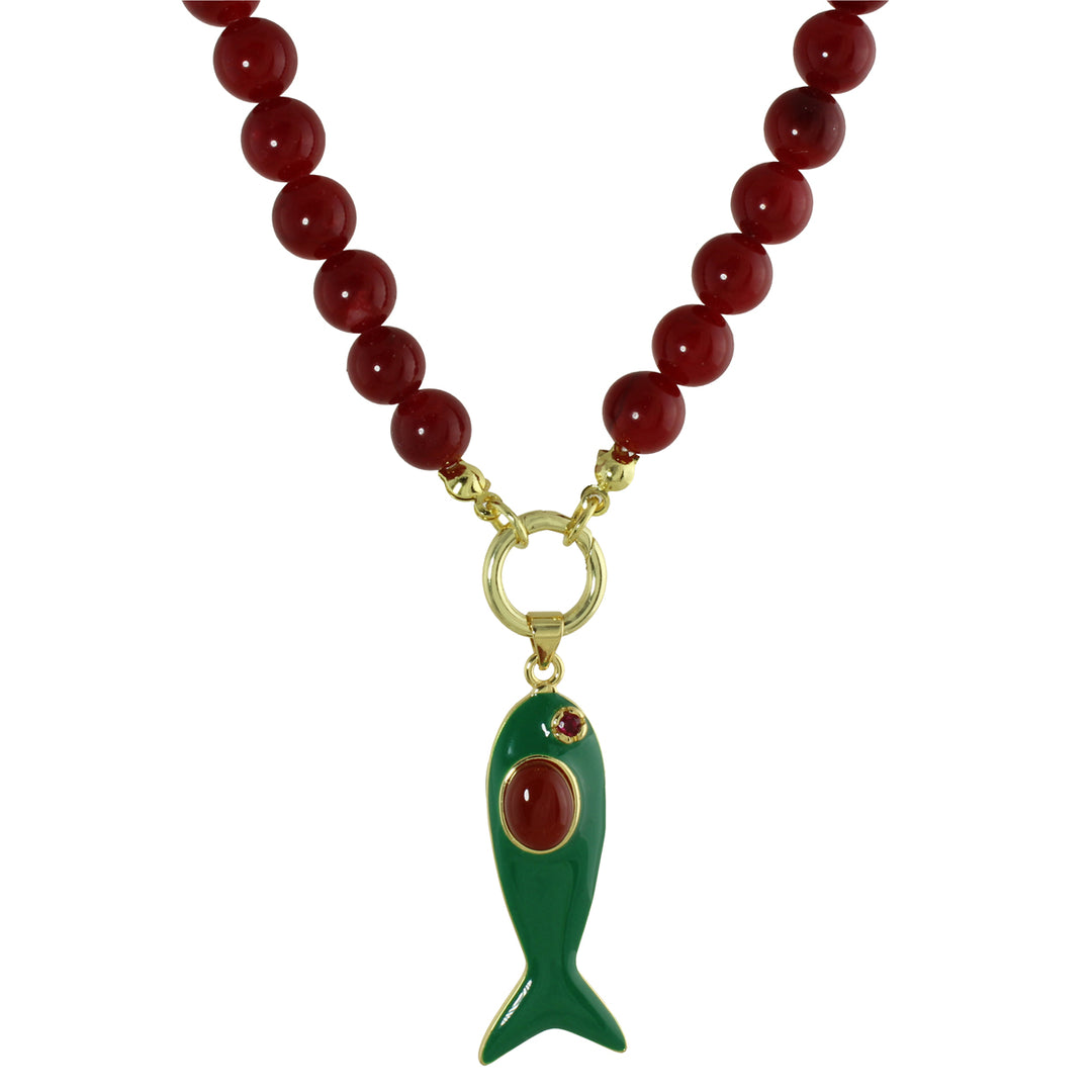 COLOR FISH BEAD NECKLACE