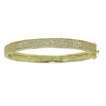 Gold all pave bangle 