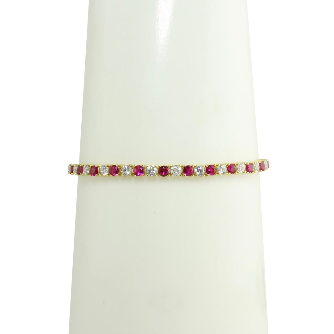Ruby tennis bracelet