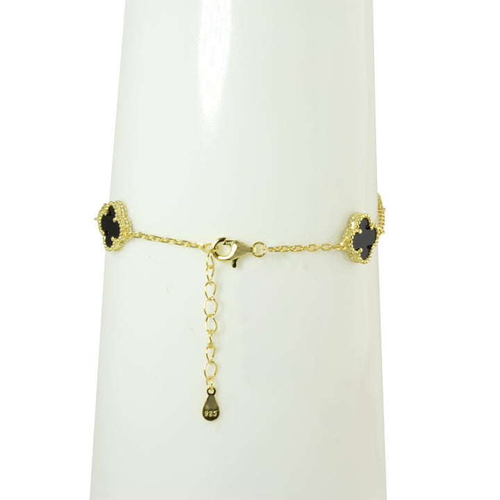 SMALL STATION COLOR CLOVER BRACELET