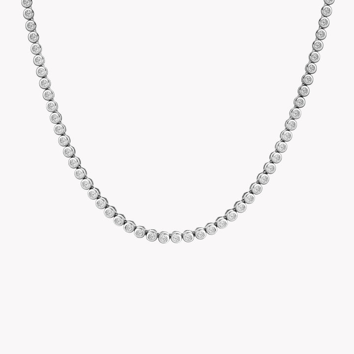 BEZEL SET TENNIS NECKLACE