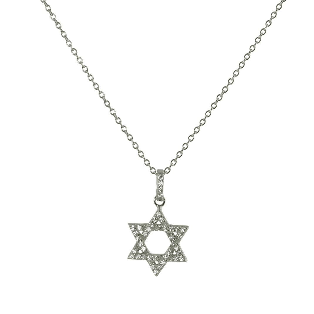 CZ STAR OF DAVID NECKLACE