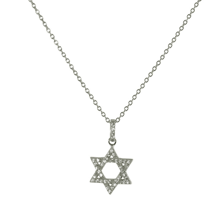 CZ STAR OF DAVID NECKLACE