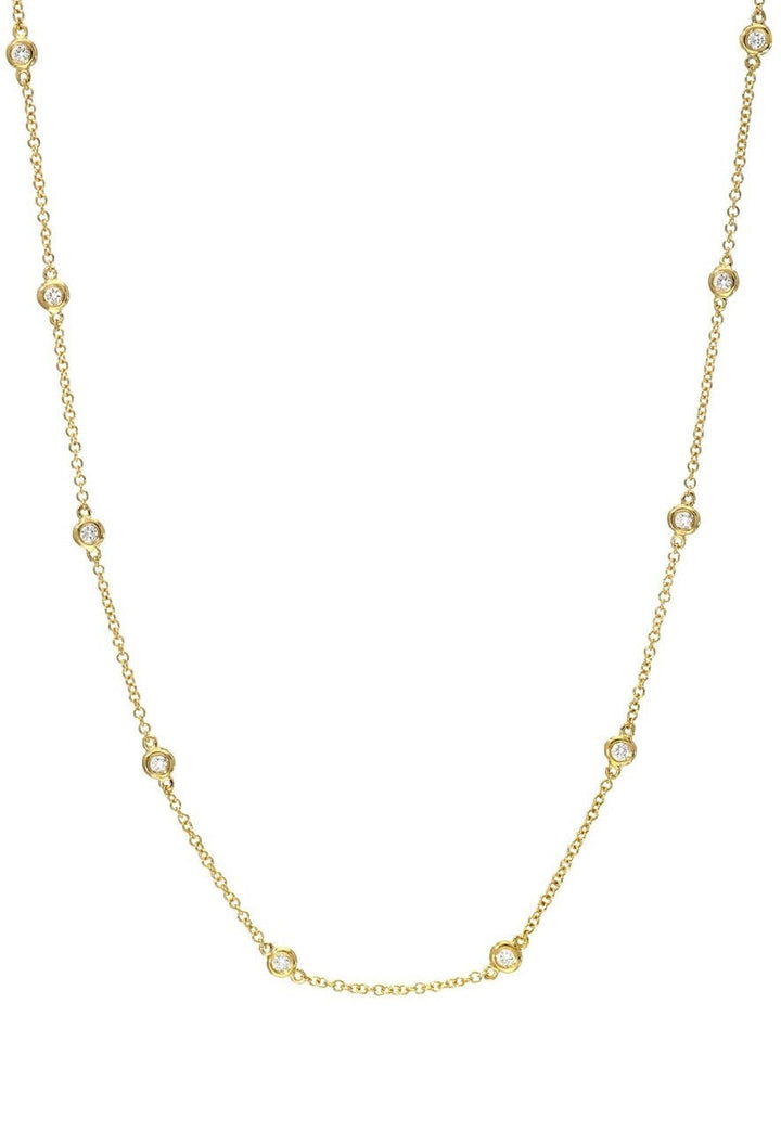 LONG DIAMOND STATION NECKLACE