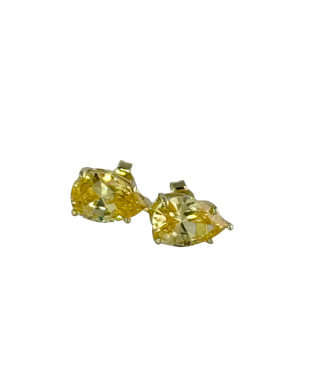 LARGE PEAR STUD EARRINGS