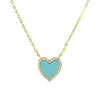 ENAMEL HEART NECKLACE