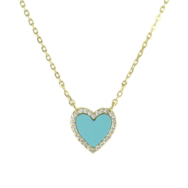 ENAMEL HEART NECKLACE