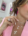 PINK TWO STONE NECKLACE
