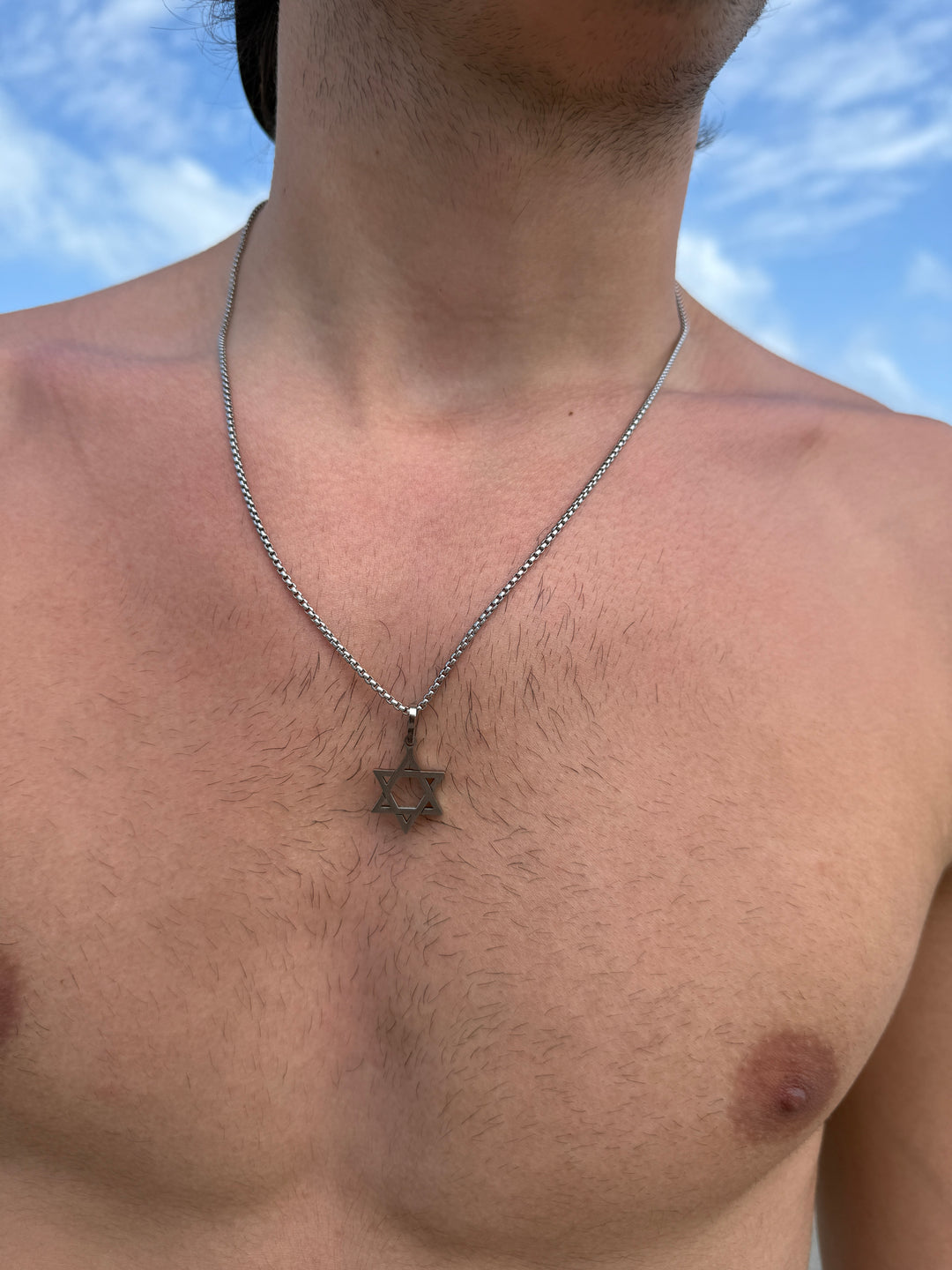 MENS STAR OF DAVID NECKLACE