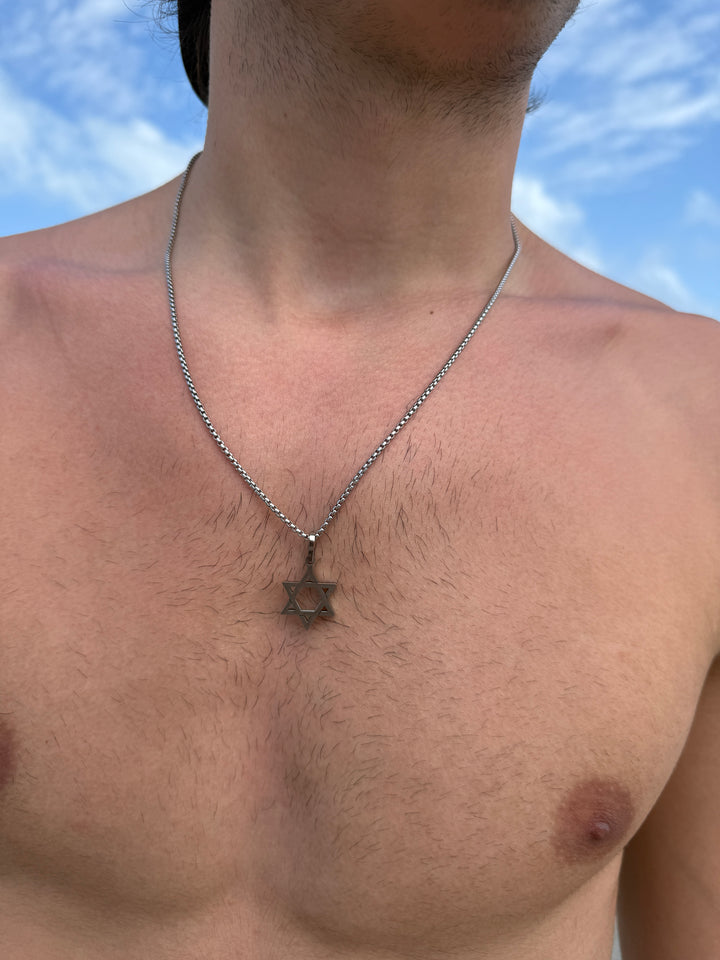 MENS STAR OF DAVID NECKLACE
