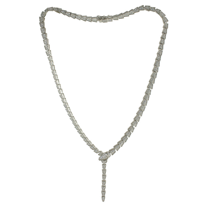 GOLD SERPENT SNAKE LARIAT NECKLACE