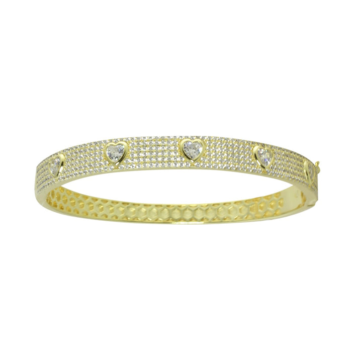 PAVÈ STATION HEART BANGLE