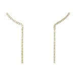 CZ HANGING CLIMBER EARRINGS