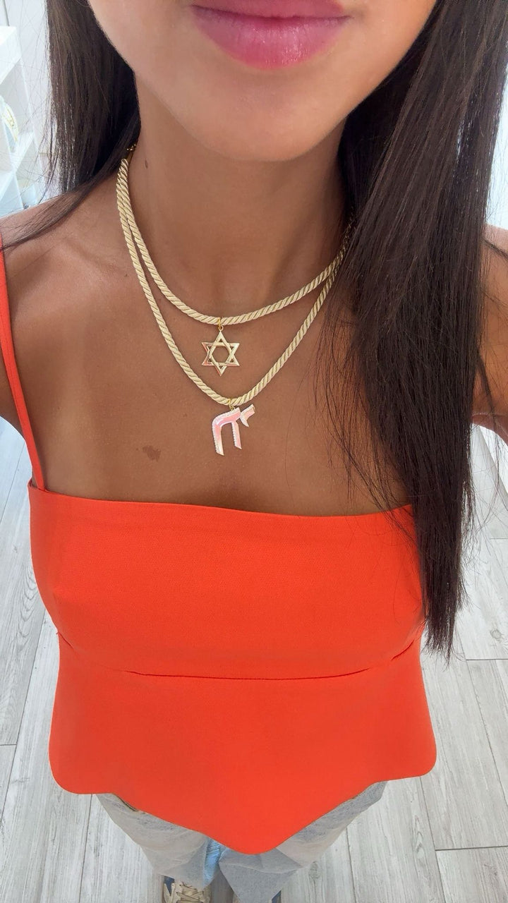 LARGE CHAI ROPE NECKLACE