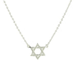 GOLD STAR OF DAVID NECKLACE