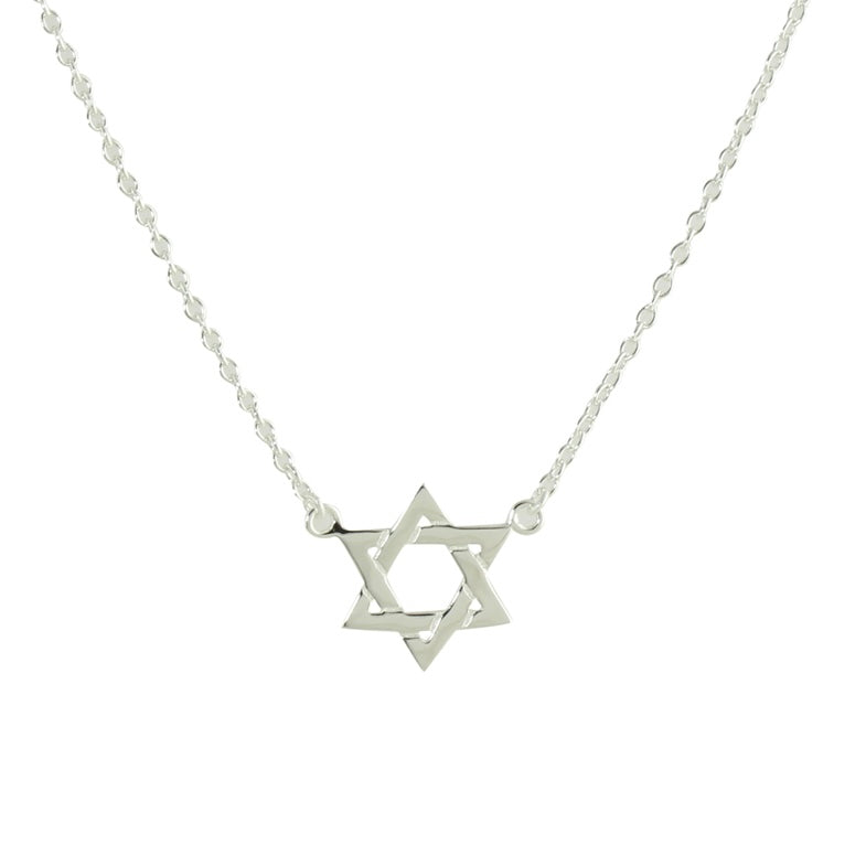 GOLD STAR OF DAVID NECKLACE