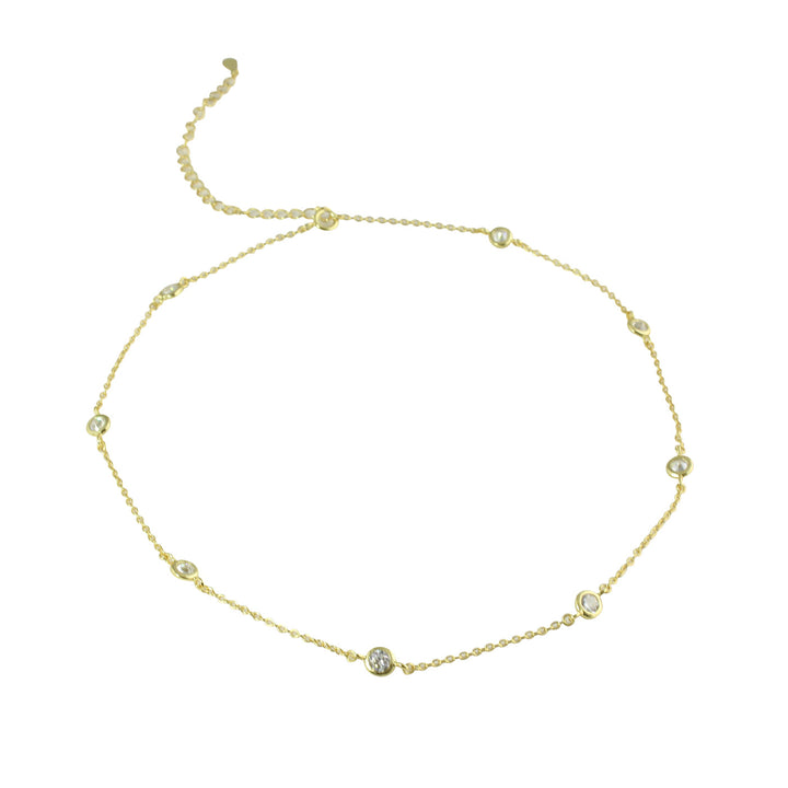 DIAMOND STATION CHOKER NECKLACE